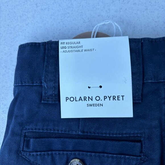 Polarn O. Pyret Regular Straight Leg Pants Navy NWT 9-12M - Picture 5 of 8